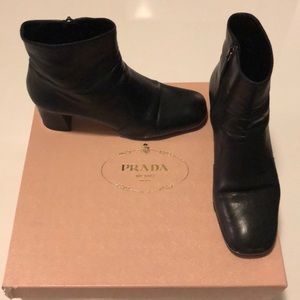 Prada black boots